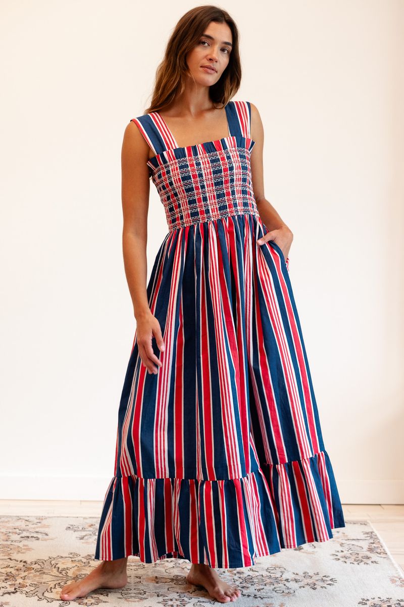 MILLE Garden Dress in Sailing Stripe