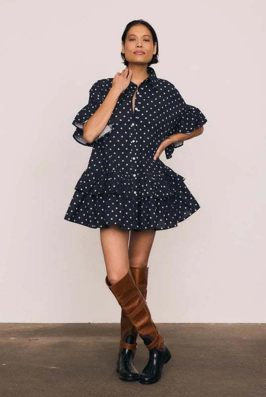 Bohemian Traders Genoa Star Dress Navy / 4