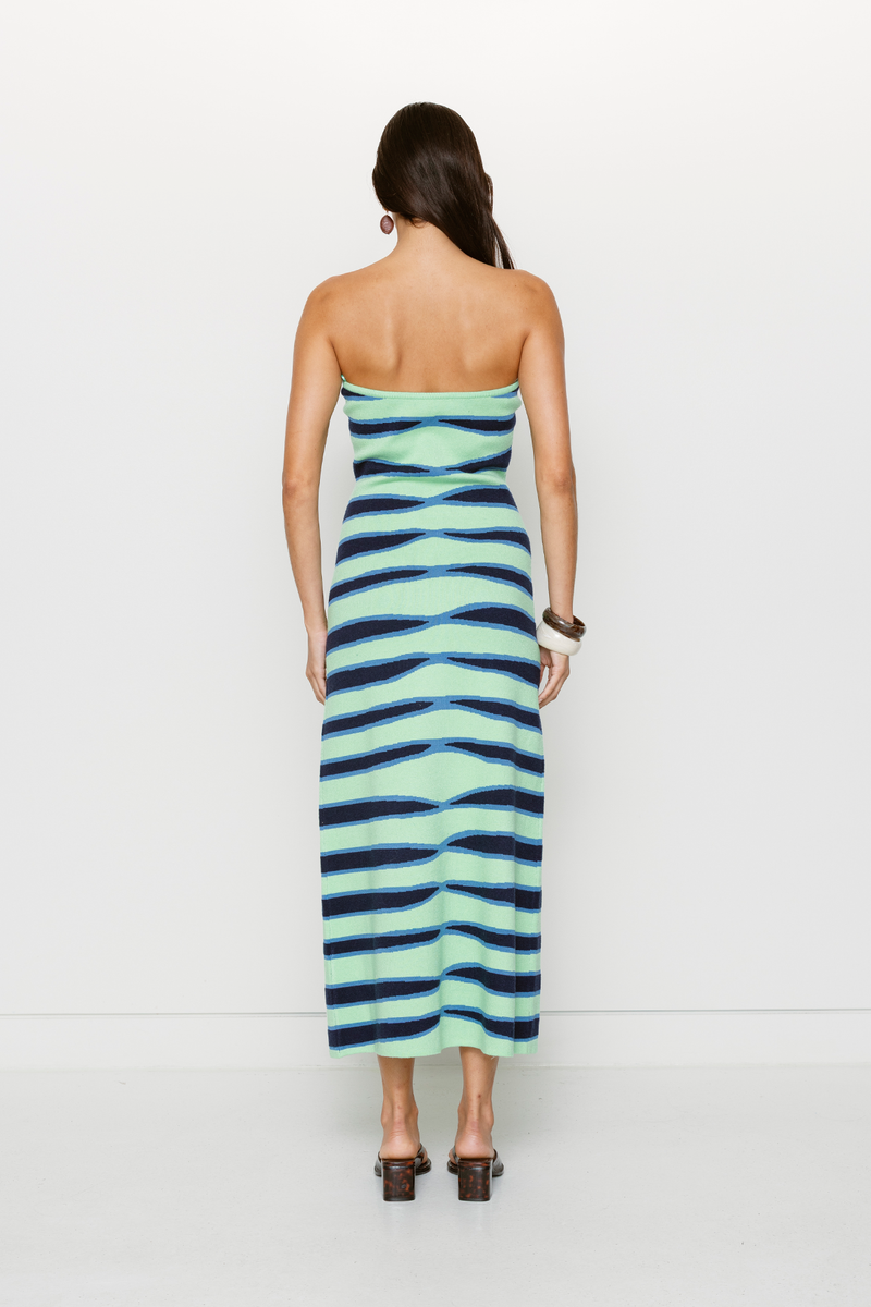 slim fit dress slacks Wilde Fringe Mini Dress Ocean