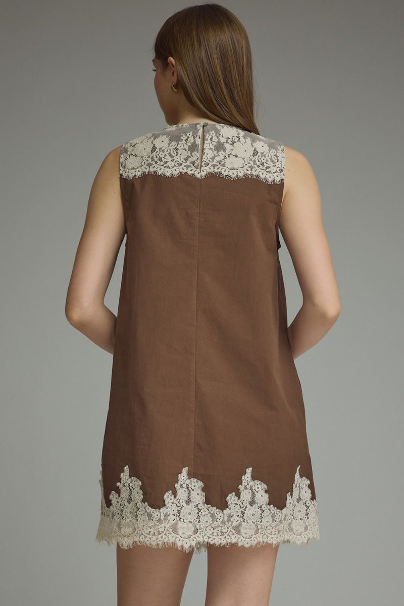 brown entro dress Truffle Lace – Kat Noelle Boutique Wedding dresses ivy & blue short Men's Size:Euro 42 = US 9 Brown button down mini new-arrivals:Ballet Flats
