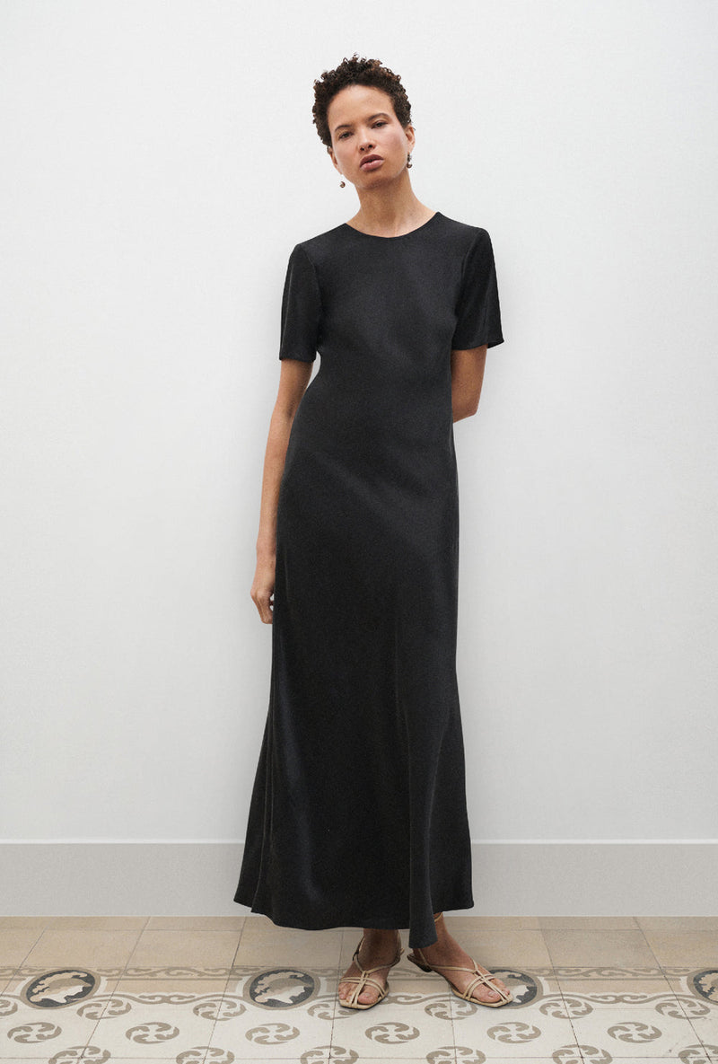 Silk Laundry Black Bias Dress – Kat Noelle Boutique