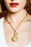 Elizabeth Cole St. Christopher Necklace