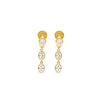 Talis Chains CZ Two Drop Earrings