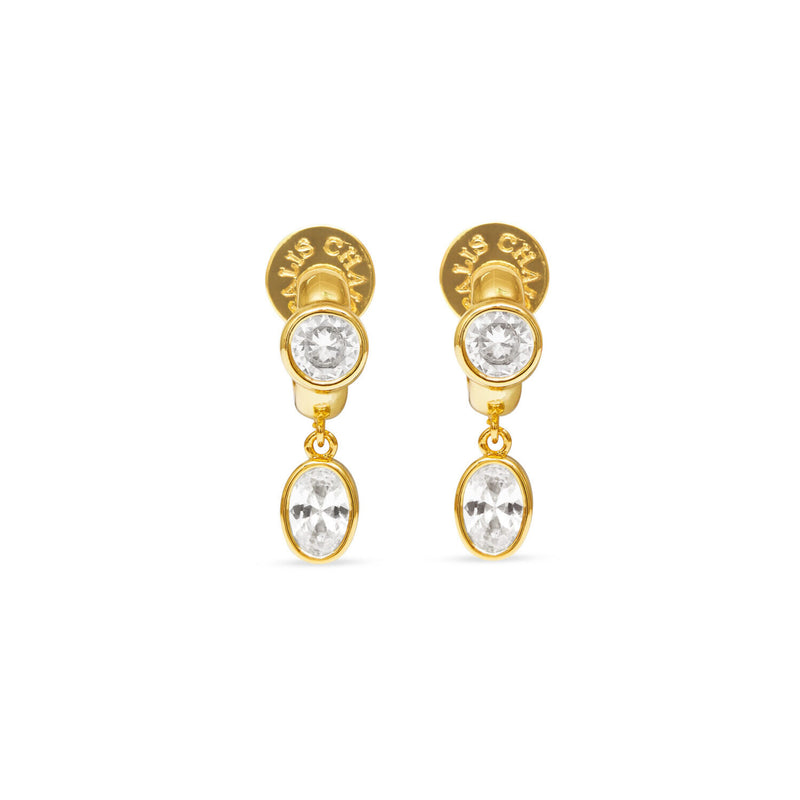 Talis Chains CZ One Drop Earrings