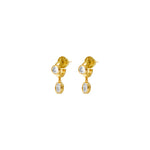 Talis Chains CZ One Drop Earrings