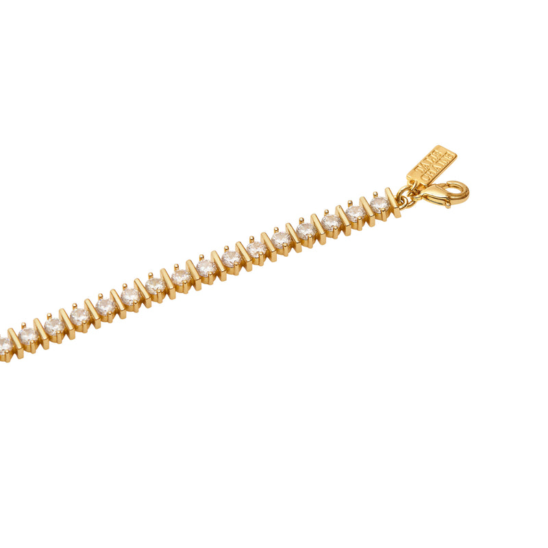 Talis Chains Ridged Tennis Bracelet