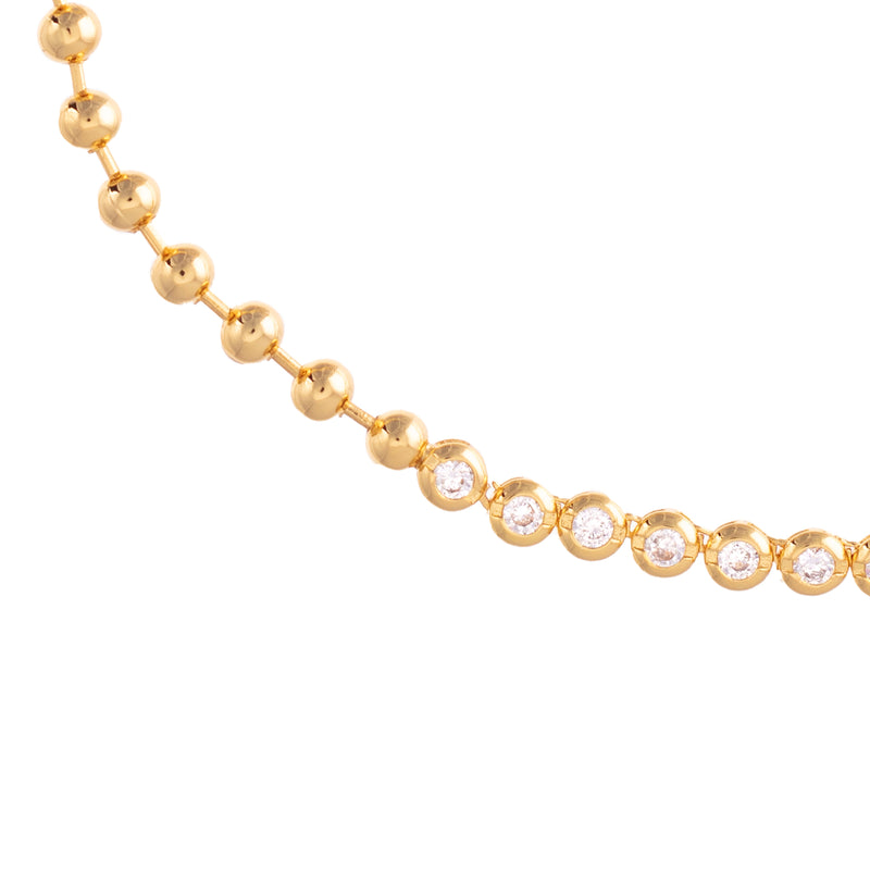 Talis Chain Ball and Chain Choker Necklace