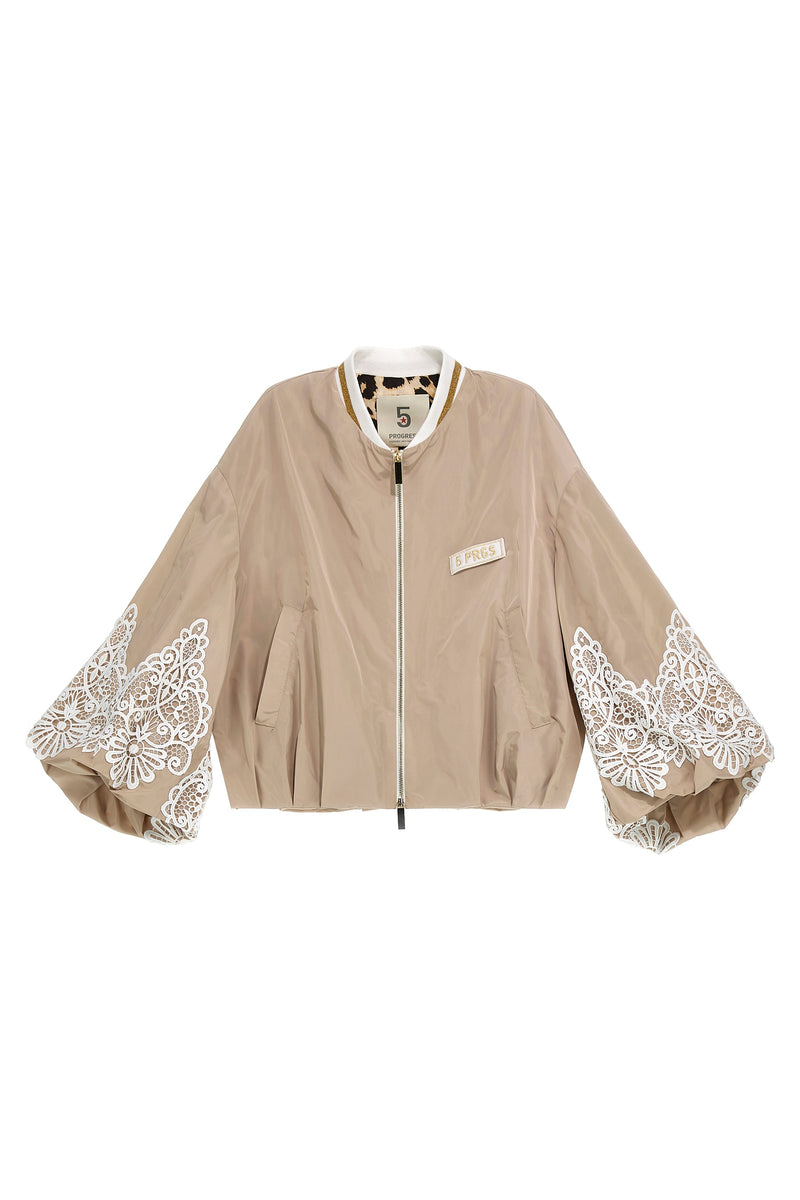 5*PROGRESS Lace Bomber Jacket