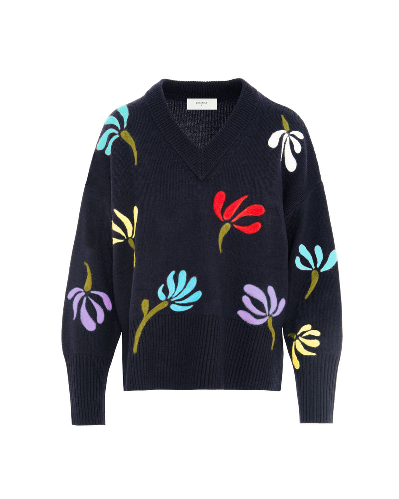 Beatrice.b Needle Flower Sweater