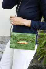 Pamela Munson Jackie Moss Green Bag