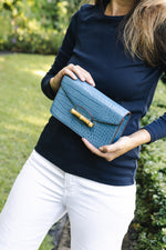 Pamela Munson Jackie French Blue Bag