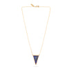 Talis Chain Triangle Lapis Necklace