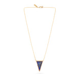 Talis Chain Triangle Lapis Necklace