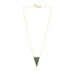 Talis Chains Triangle Malachite Necklace