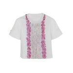 Pamela Stevenson Floral Cropped T-Shirt