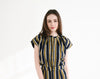 Never A Wallflower Limelight Top Shirting Stripe