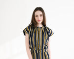 Never A Wallflower Limelight Top Shirting Stripe