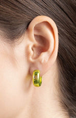 Covet Chromatic Green Huggie Earrings