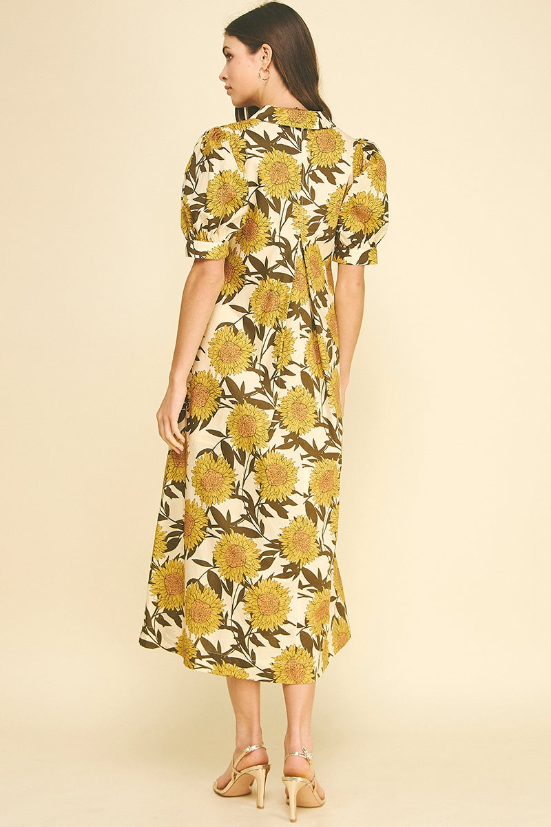 sunflower yellow dress PINCH / L this whimsical gown is Color:Dark Green / Navy Spring Dresses 2014 Collection YGroup_azura-off-the-shoulder-maxi-dress