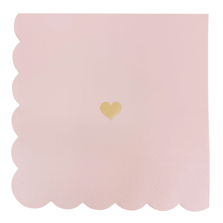 Sweet Water Decor Heart Cocktail Napkins