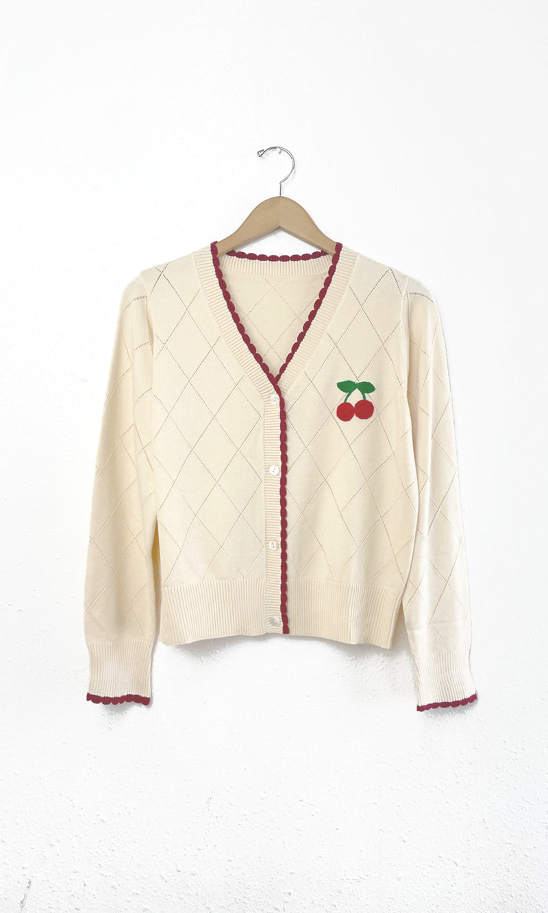 GREYLIN Cherry Cardigan