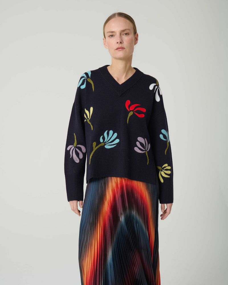 Beatrice.b Needle Flower Sweater