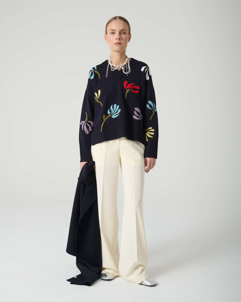 Beatrice.b Needle Flower Sweater