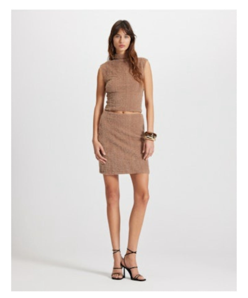THEO Carme Plush Lace Pull-on Skirt