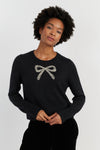 Chinti & Parker Embellished Bow Sweater