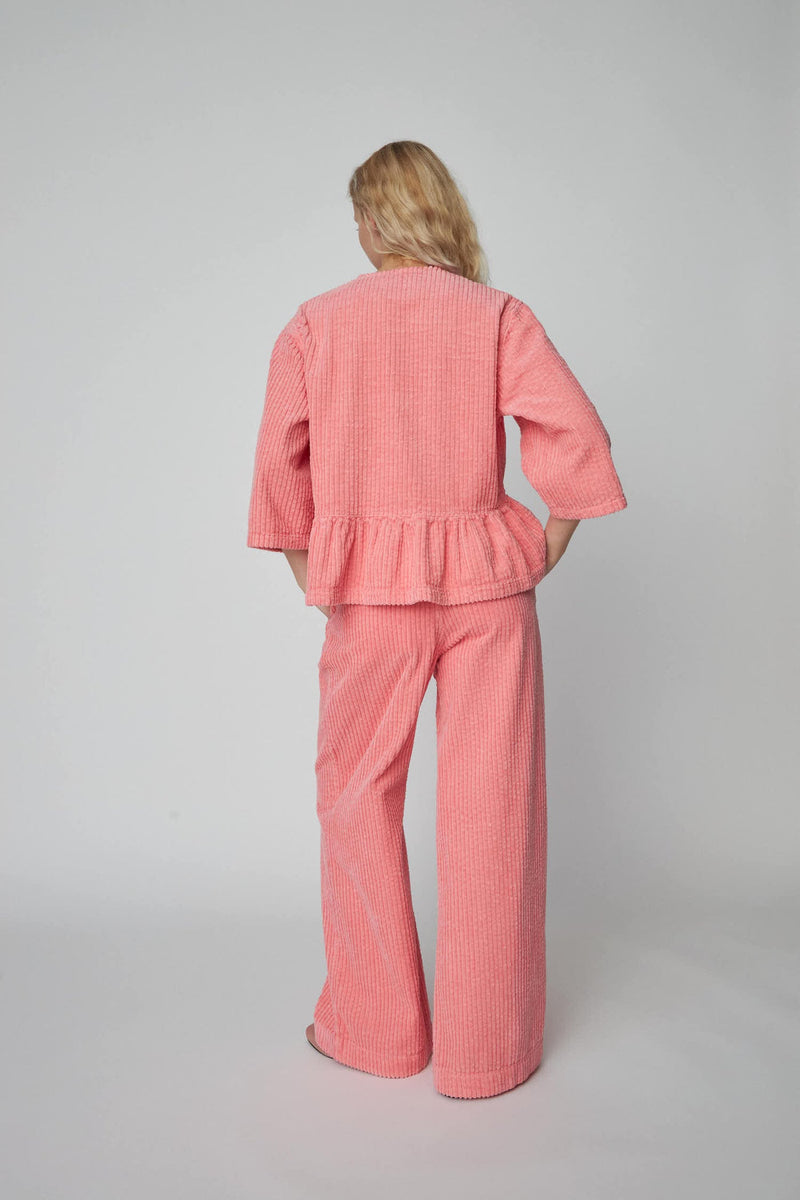 STELLA NOVA Corduroy Bow Blouse