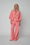 STELLA NOVA Corduroy Bow Blouse