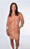 Emily Phillips Orange Zebra Dress