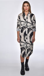 Emily Phillips Black Swirl Dress