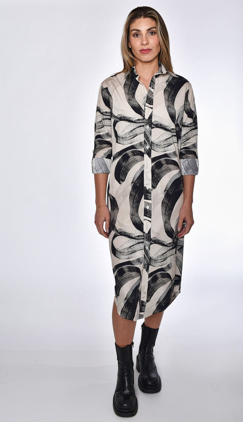 Emily Phillips Black Swirl Dress