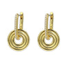 Covet Ripple Disc Drop Earrings