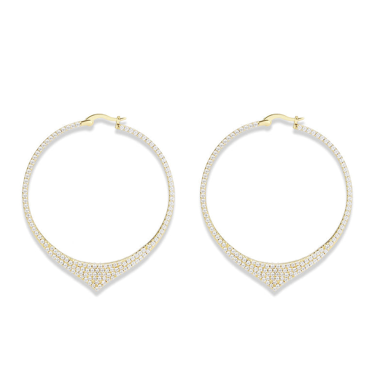 Covet Refined Punk "V" Earrings