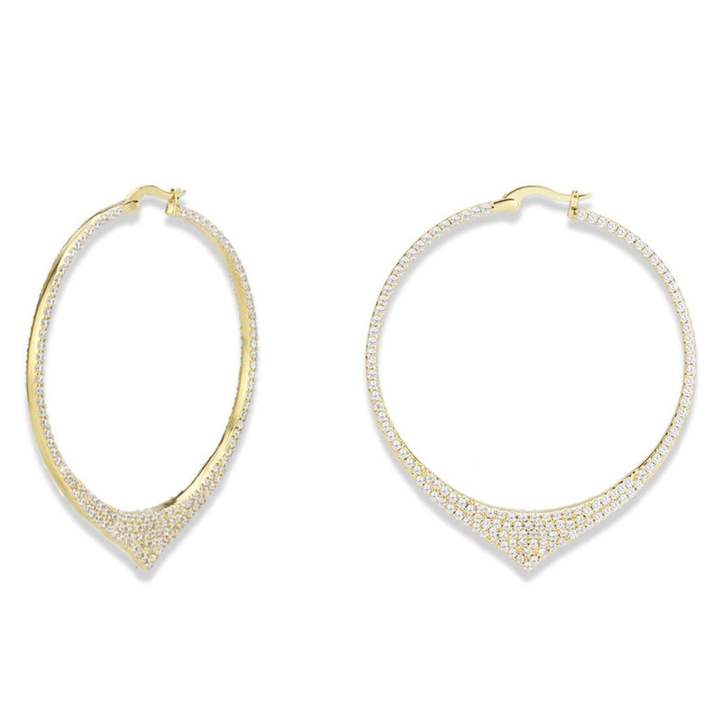 Covet Refined Punk "V" Earrings