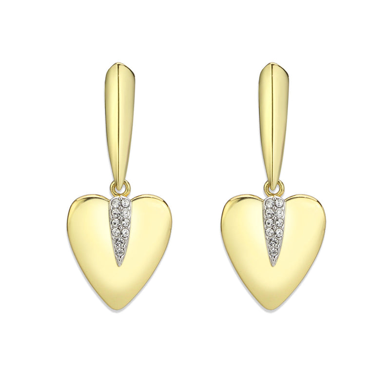 Covet Refined Punk Heart Earrings