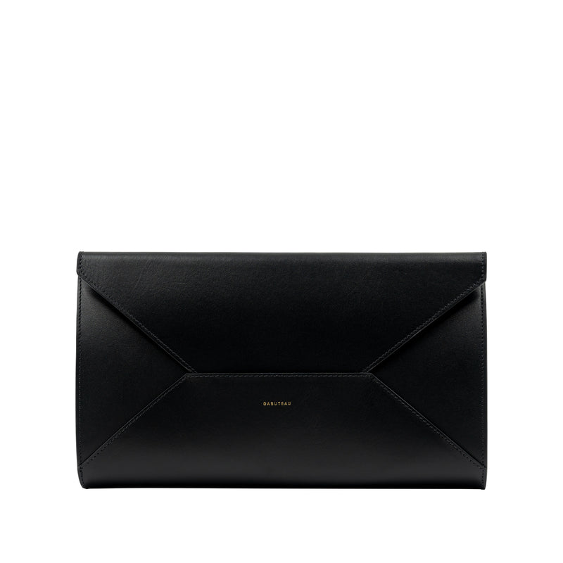 Gabuteau Black Navy Clutch