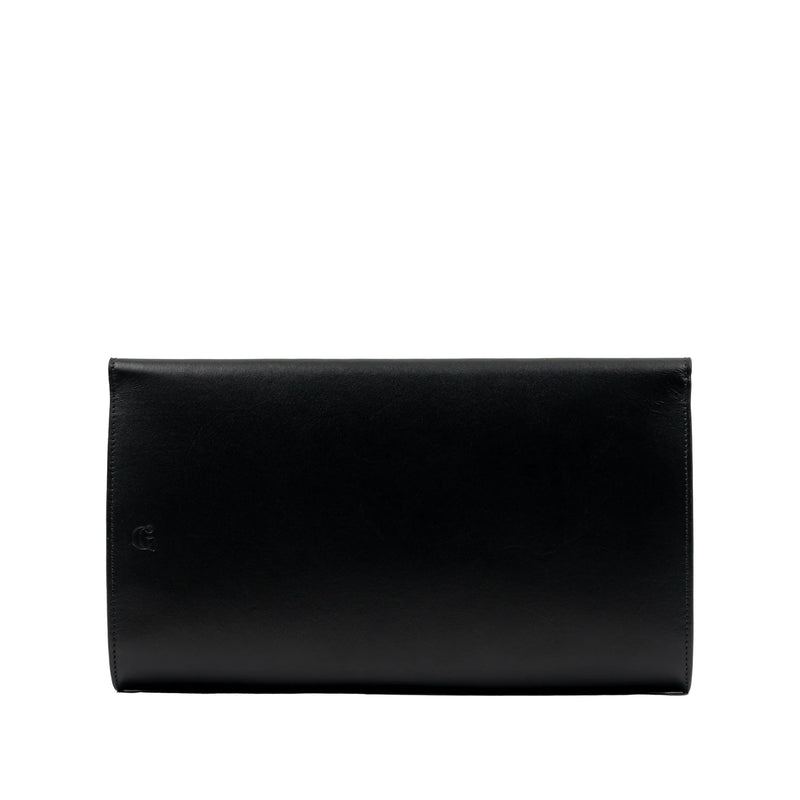 Gabuteau Black Navy Clutch