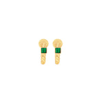 Talis Chains Malachite Everyday Twist Hoops
