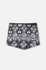 Powder Puff Collection Fairisle Black Scarf