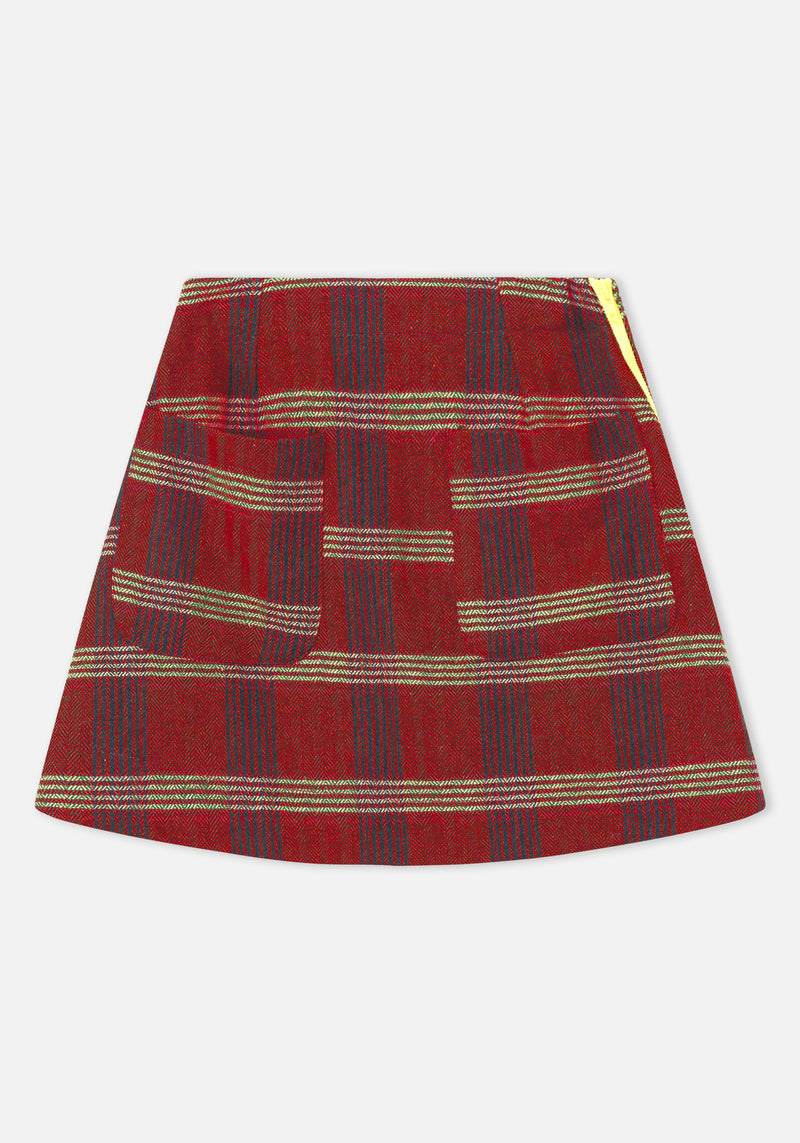 Dr. Bloom Wink Plaid Skirt
