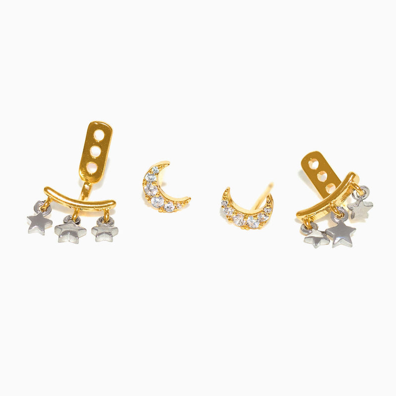 Girls Crew Moonstruck Ear Jacket Earrings