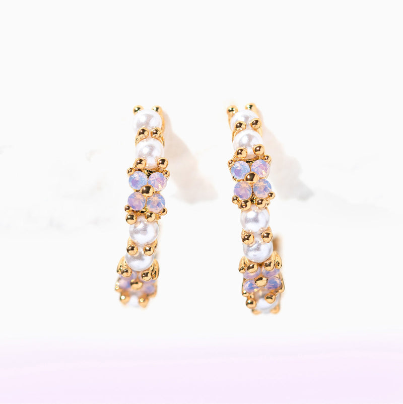 Girls Crew Orchid Pearl Earrings