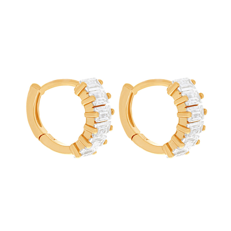 Girls Crew Bling Baguette Earrings