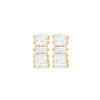 Girls Crew Bling Baguette Earrings