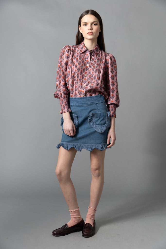 Hope for Flowers Fringed Skirt