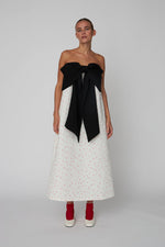 STELLA NOVA Heart Printed Bow Dress