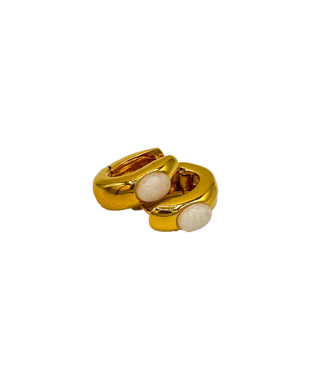 Gold White Opal